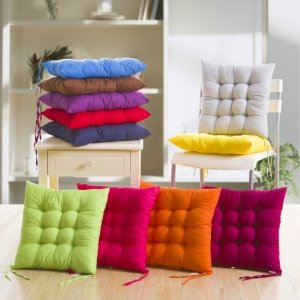 Factory Wholesale Blue Office & Dining Chair Cushion Comfortable Woven Student Pillow for Gifts    colour random