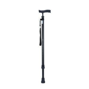 Comfortable Adjustable Aluminum Cane for Walking Rehabilitation Therapy Supplies for Elderly and Patients