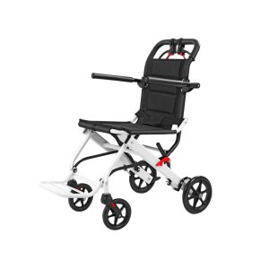 Factory Ultra Lightweight Airplane Wheelchair Aluminum Manual Wheelchair Foldable for Transport