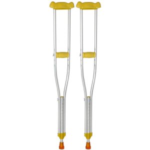 Factory Orthopedic-recommended Disabled Walking Stick Cane Axillary Underarm Crutches for Disabled Aluminum Alloy
