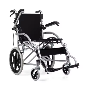 Folding Manual Wheelchair With Removable or Flip Back Armrests Large WheelsChair for Adults300lb Capacity