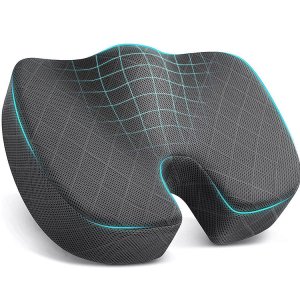 Bewalker Hot Ergonomic Orthopedic Pain Relief Comfortable Non-Slip Coccyx Memory Foam Chairs Pads Seat Cushion