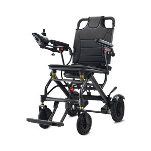 Best Sale Custom Electric Wheelchair Foldable Aluminium Alloy Lightweight Electric Folding Wheelchair for Disabled Elderly